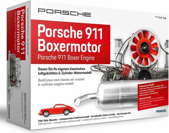 Actual product image Franzis Porsche 911 Boxermotor, Motorbausatz im Massstab 1:3