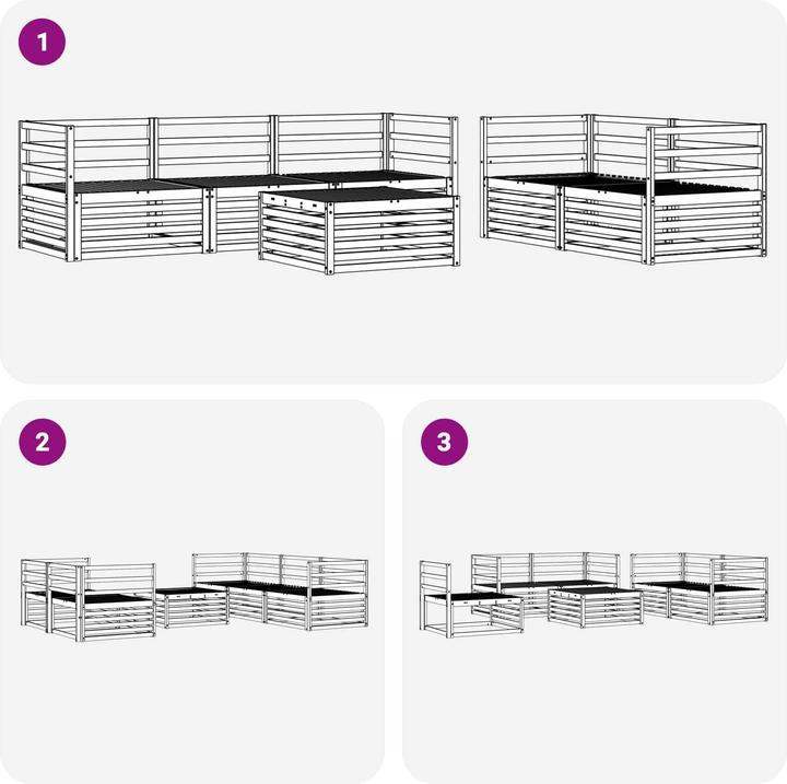Produktbild vidaXL Outdoor-Sofa