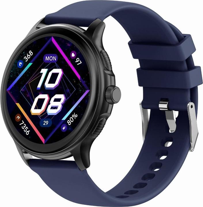 Produktbild Gravity GT12-2 Damen-Smartwatch, marineblaues Silikonarmband + schwarzes Armband