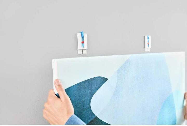 Actual product image tesa Canvas Adhesive Nail Wallpaper & Plaster Height Adjustable