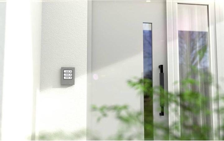 Image du produit M-E Sonnette KTF-3 S avec éclairage automatique pour maison 3 familles