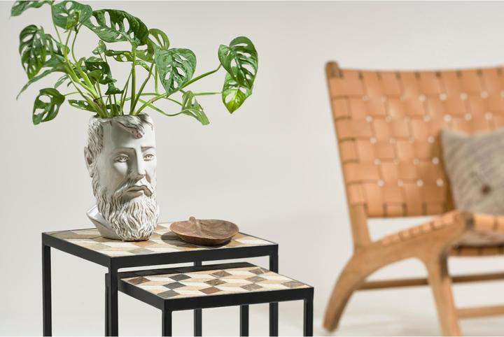 Produktbild Villa Collection Blumentopf Kopf 15 x 14 cm, Weiss (14 cm)