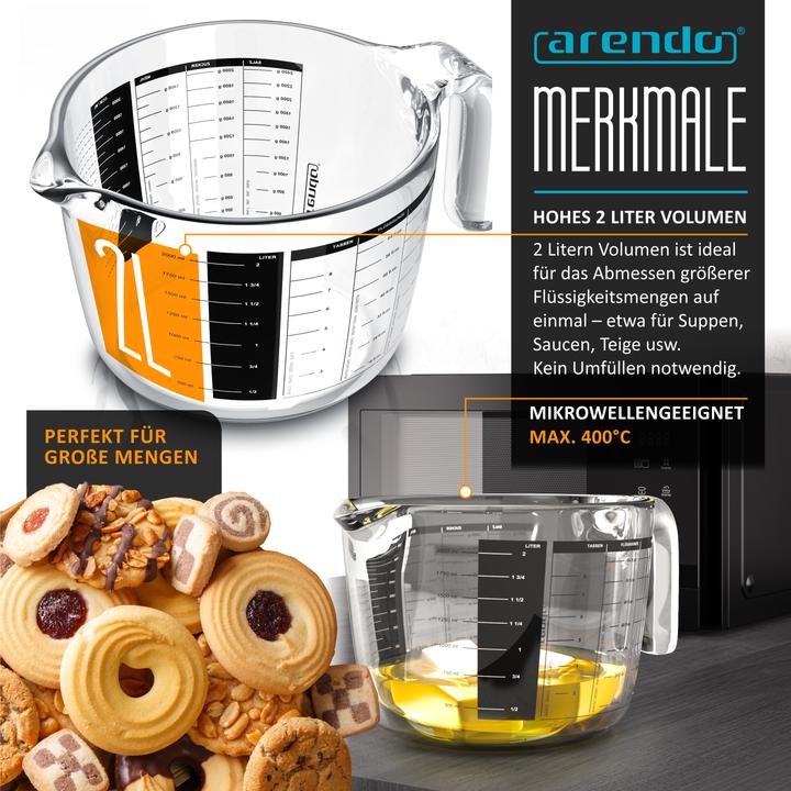 Produktbild Arendo Messbecher (2000 ml)