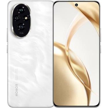 Honor 200 (512 GB, Moonlight White, 6.70", Dual SIM, 50 Mpx, 5G), Smartphone, Weiss