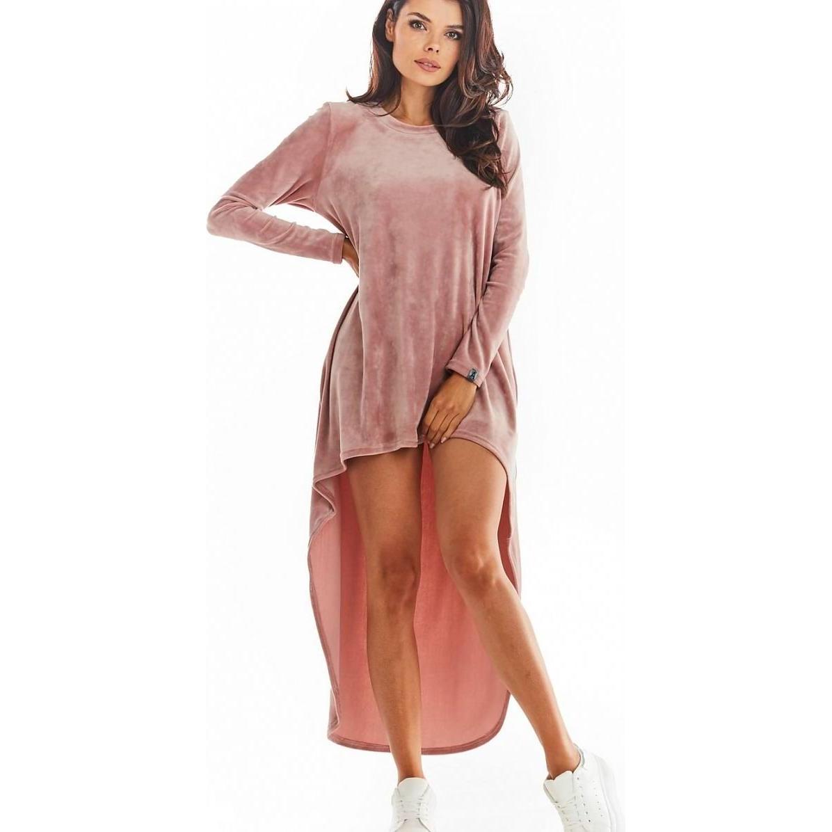 Awama, Damen, Kleider, Alltagskleid, Rosa, (L)