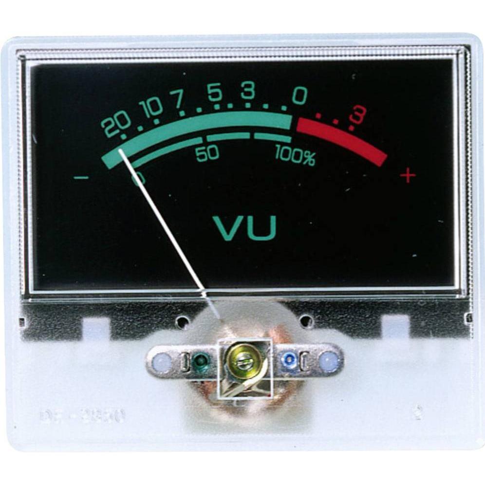 Monacor Misuratore di pannello, etichettatura VU, Componenti dei diffusori, Nero