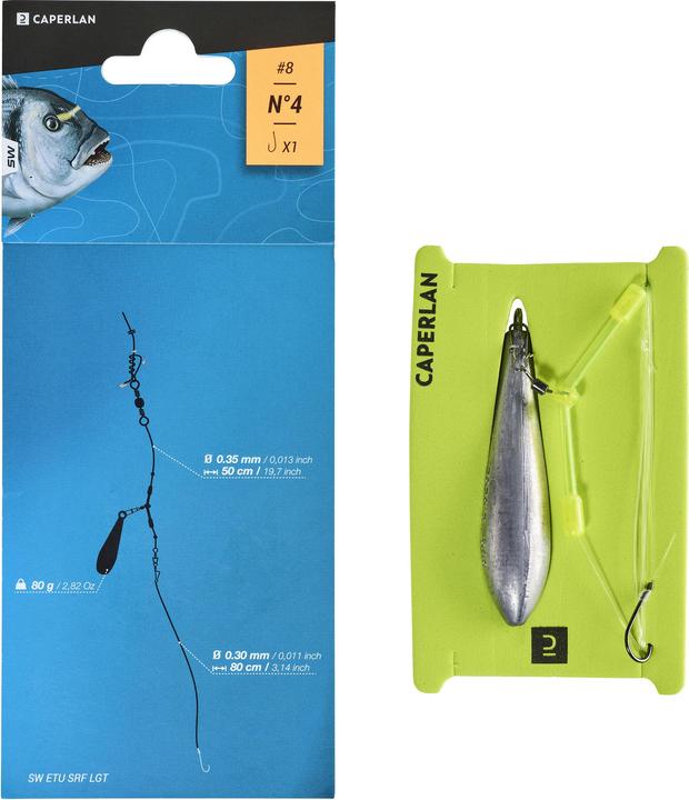 Actual product image Caperlan Leader surf fishing beginner