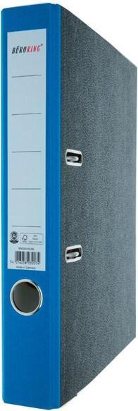 Immagine prodotto Büroring Ordner, DIN A4, Wolkenmarmor, 50 mm, schmal, geklebtes Rückenschild, blau (A4, 50 mm)