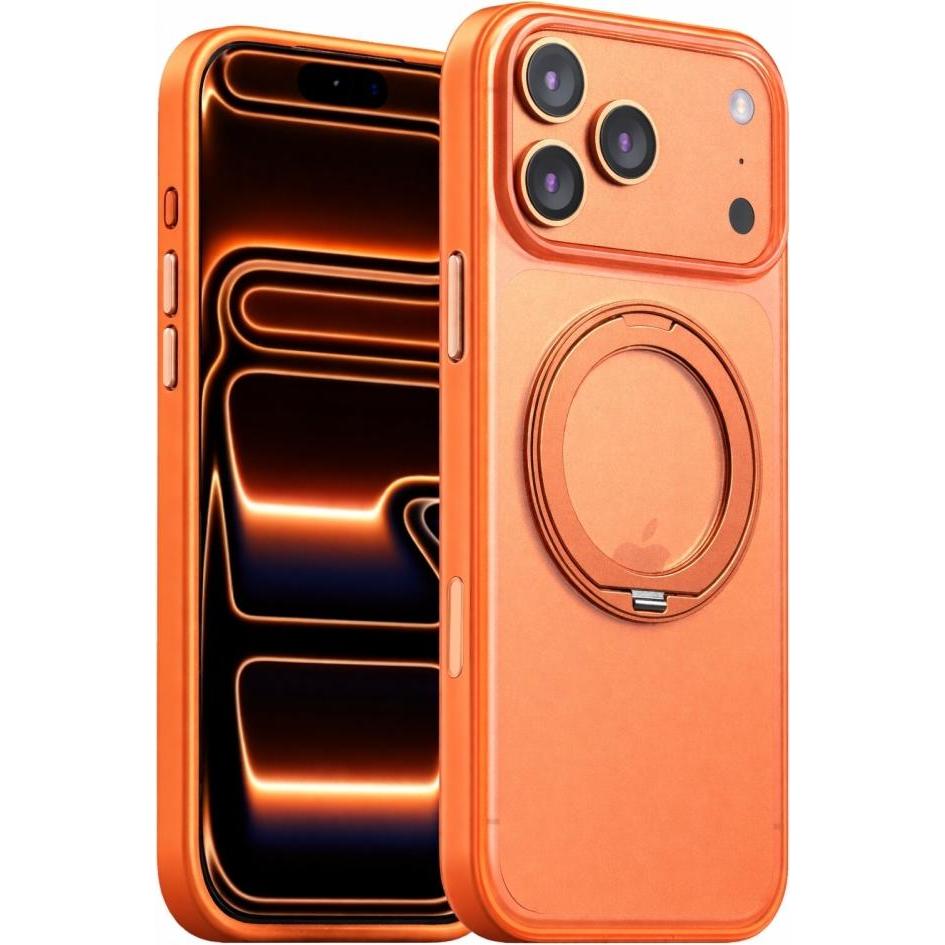 Screenguard Magnetic Apple iPhone 17 Pro Case mit MagSafe Kickstand (Apple iPhone 17 Pro), Cover smartphone, Arancia