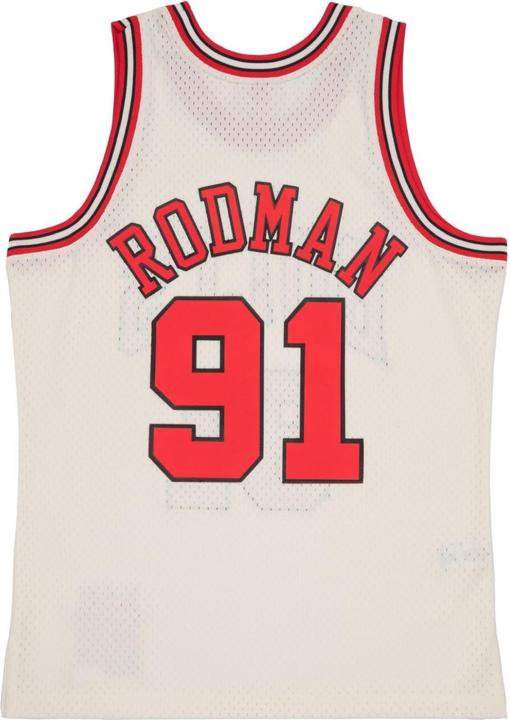 Immagine prodotto Mitchell & Ness Maglia Swingman Uomo dei Chicago Bulls Dennis Rodman, colore bianco sporco della squadra (M)