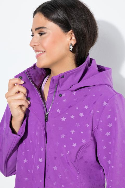 Actual product image Ulla Popken HYPRAR Star Print Softshell Jacket (46, 48)