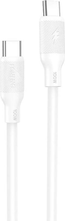 Actual product image Foneng X80 USB-C to USB-C cable, 100W, 1m (white) (1 m, 100 W)