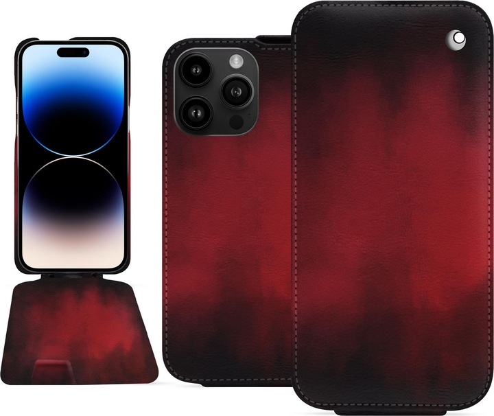 Actual product image Noreve Vertical leather shell (Apple iPhone 15 Pro Max)