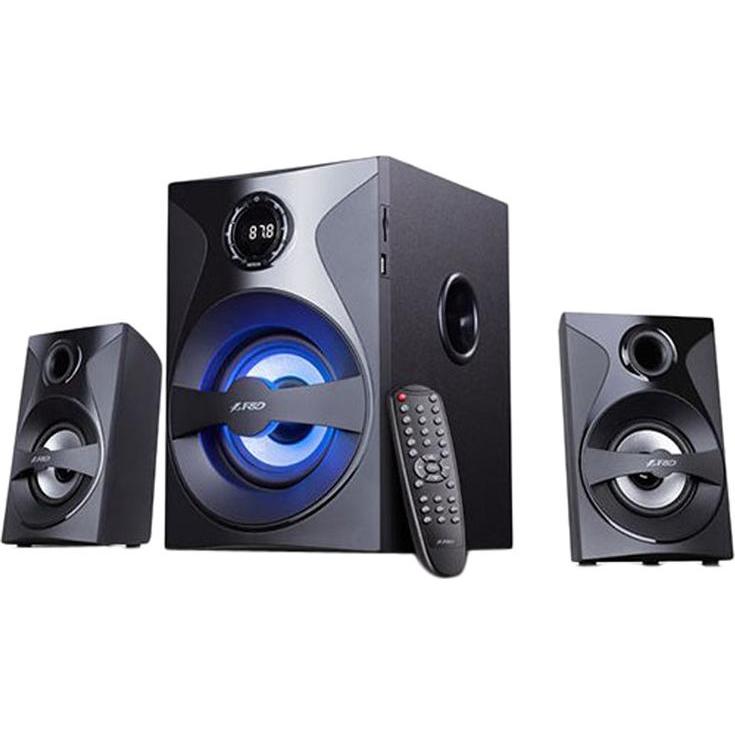 Fenda Altoparlanti Bluetooth multimediali F&D F380X (2.1 canali surround, 54W, 110Hz-20KHz, Subwoofer: 30, Altoparlante PC, Nero