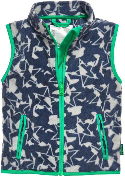 Actual product image Playshoes Fleece-Weste Sterne-Camouflage Grau Gr. 140 (140)
