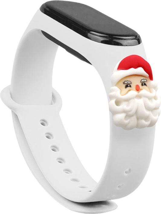 Immagine prodotto Hurtel Braccialetto di Natale per Xiaomi Mi Band 4 / Mi Band 3 Braccialetto di Natale in silicone bianco (Materiale sintetico)