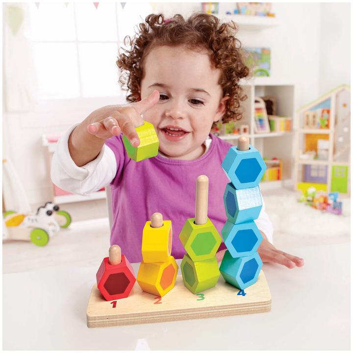 Actual product image Hape Counting and plugging game