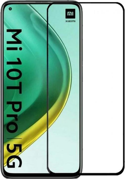 Produktbild Screenguard Xiaomi Mi 10T Pro Full Screen Panzerglas Schutzfolie 2.5D 9H (1 Stück, Xiaomi Mi 10T Pro)