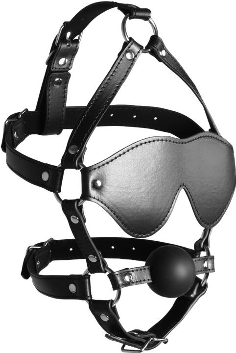 Produktbild Ouch! Kopfgeschirr mit verbundenen Augen und massivem Ballknebel