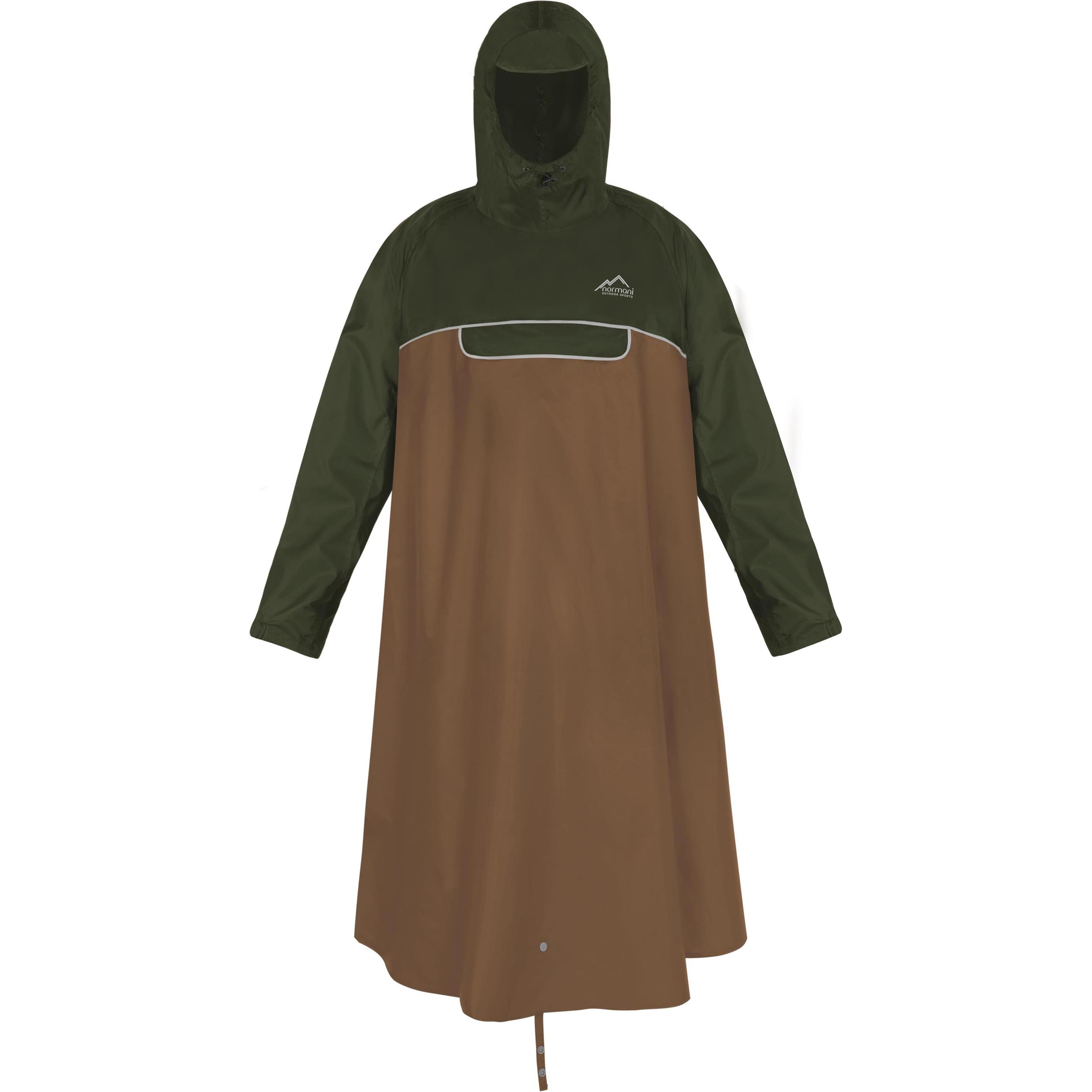Normani, Unisex, Jacke, Regenponcho QuibdÃ³ (56, 58), Grün, Braun, 56, 58