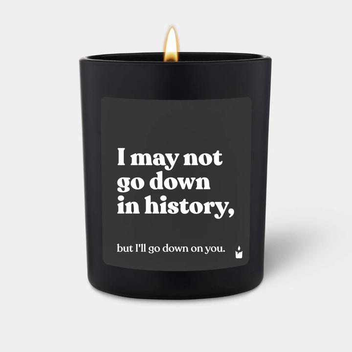 Chatty Candles Geurkaars Woody Ik ga misschien niet de geschiedenis in, maar ik ga wel de geschiedenis in met jou.