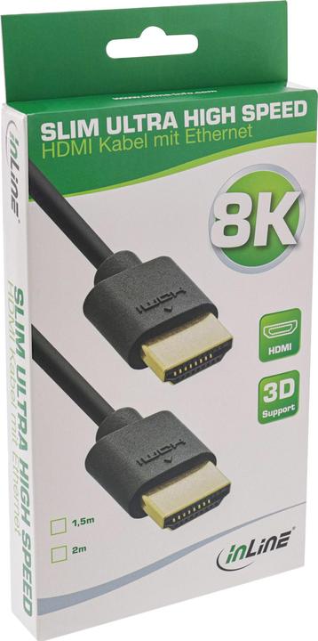 Actual product image InLine HDMI – HDMI (2 m, HDMI, 2.1)