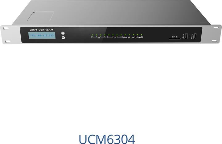 Produktbild Grandstream UCM6304 - IP Centrex (gehostete/virtuelle IP) - 2000 Benutzer - Gigabit Ethernet