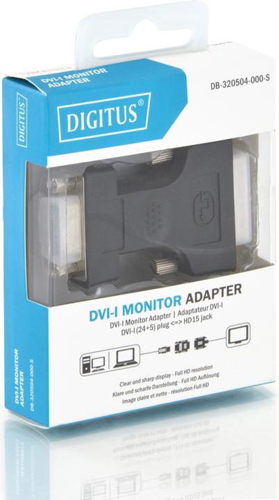 Produktbild Digitus DVI Adapter, DVI(24+5) (VGA, 3.50 cm)