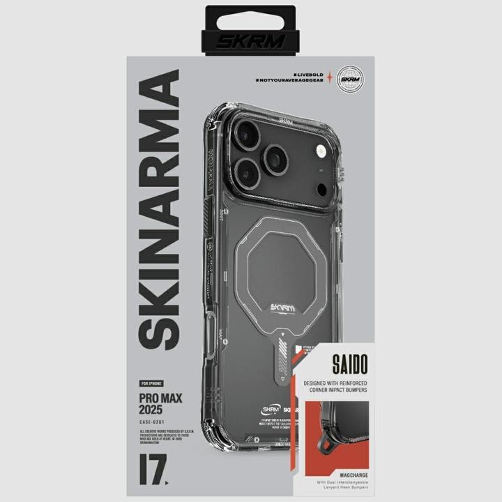 Actual product image Skinarma Saido Case for iPhone 17 Pro Max Magnetic Charging Graphite (Apple iPhone 17 Pro Max)
