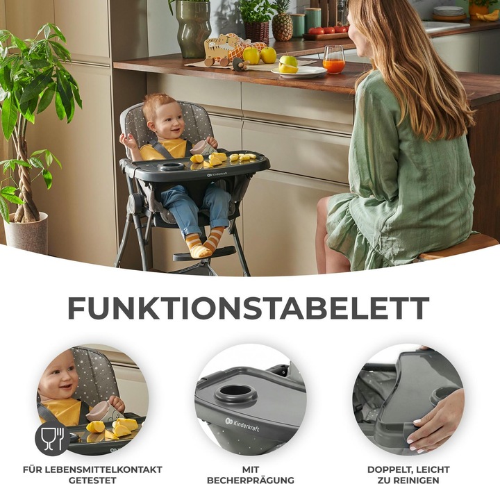 Immagine prodotto KinderKraft Seggiolone Foldee verde (Seggiolone booster)