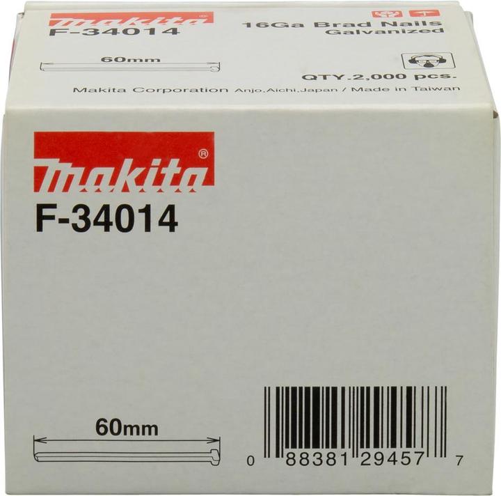 Image du produit Makita Clou à tête refoulé 60mm