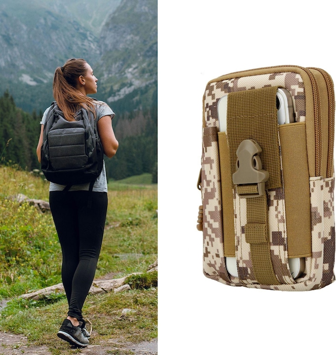 Produktbild Cadorabo Handytasche für Samsung Galaxy S4 Hülle im Militär Style (Samsung Galaxy S4)