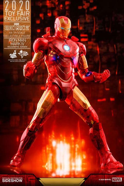 Actual product image Hot Toys Marvel Iron Man Mark IV 1:6 Movie Masterpiece Action Figure