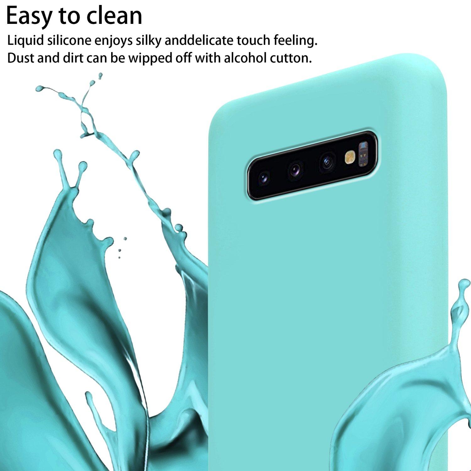 Thumbnail - Cadorabo TPU Cover Handy Kette Liquid (Samsung Galaxy S10), Smartphone Hülle, Türkis