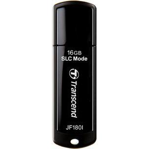 Thumbnail - Transcend 16GB JF180I SLC mode USB 30 wide-temp (P) (16 GB, USB 3.0), USB Stick, Schwarz