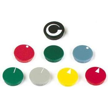 Velleman Lid For 21mm Button (Grey White Line), Elektronikzubehör + Gehäuse, Weiss, Grau
