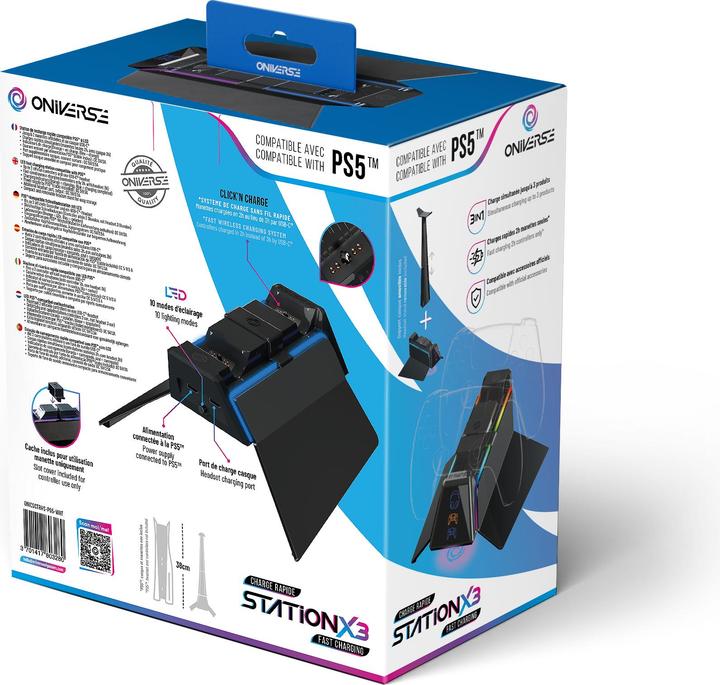 Produktbild Oniverse Ps5 Fast Charging Station - Black (PS5)