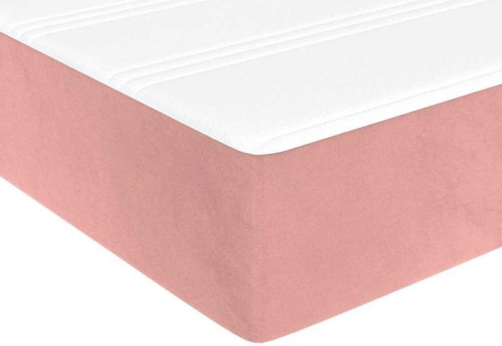 Image du produit vidaXL Taschenfederkernmatratze Rosa Samt (100 x 210 cm, Noyau de printemps)