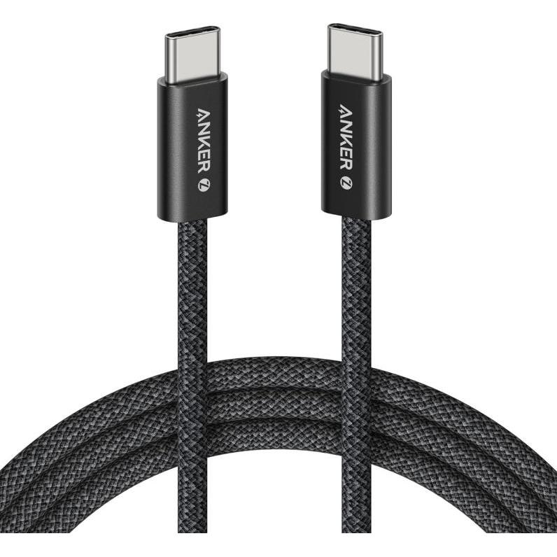 Anker USB-C to USB-C Kable Zolo, 240W, 1.8m, Black (1.80 m, 240 W), Cavo USB