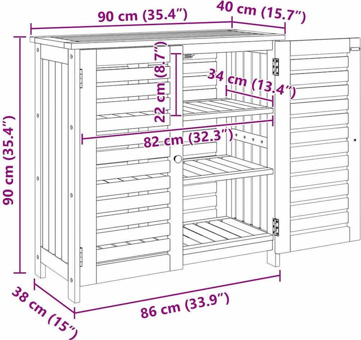 Image du produit vidaXL Garten-Schrank