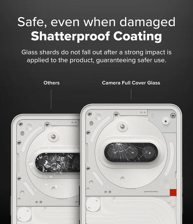 Actual product image Ringke - Camera Full Cover Glass (2 pack) - Nothing Phone (3a) - Clear (2 pcs., Nothing Phone (3a))