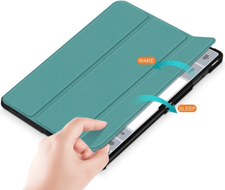 Actual product image Cover-Discount Galaxy Tab S9 Ultra - Tri-fold Smart Case turquoise (Galaxy Tab S9 Ultra)