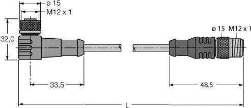 Actual product image Turck RFID cable (5 m)