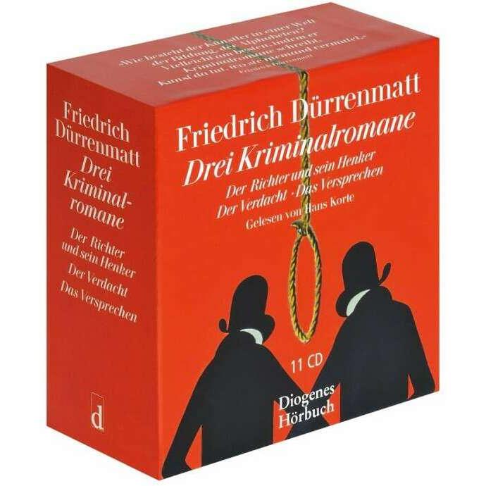 Thumbnail - Drei Kriminalromane, Hörbücher von Hans Korte, Friedrich Dürrenmatt