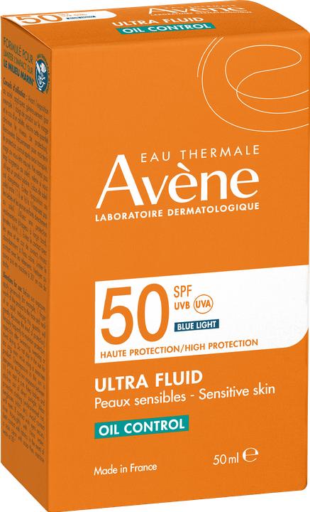 Produktbild Avène Avene SUN Ultra-Fluid Oil Control SPF50 (Sonnencreme Gesicht, SPF 50, 50 ml)