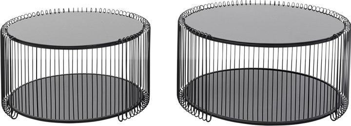 Produktbild Kare Design Couchtisch Wire Double Schwarz (2/Set)