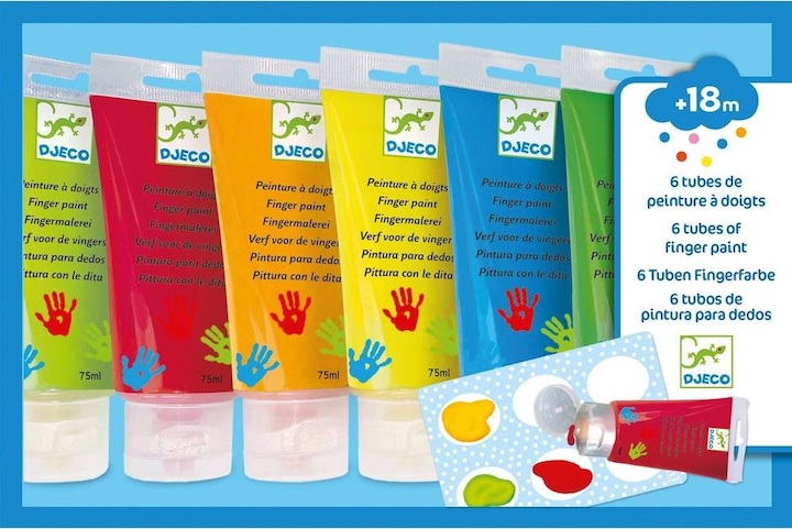 Actual product image Djeco Finger paints