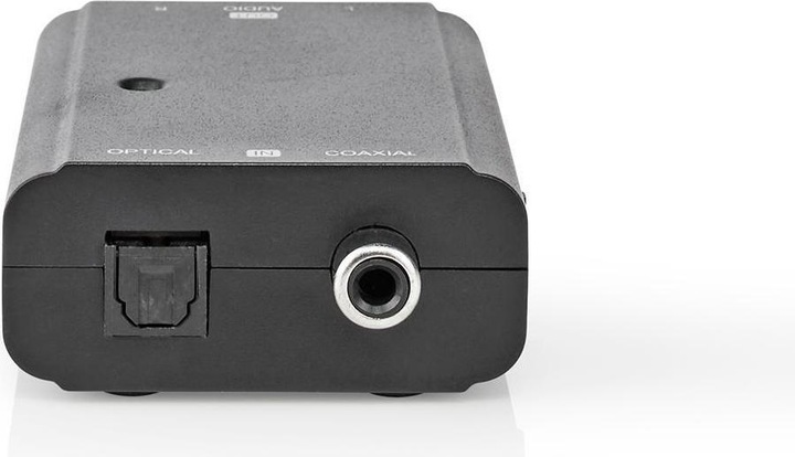 Immagine prodotto Nedis Connessioni a 2 vie del convertitore audio digitale - Ingresso: 1x S / PDIF (RCA) jack / 1x TosLink (0.05 m, Ottico)