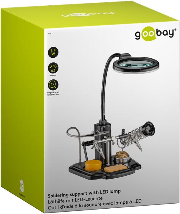 Productafbeelding Goobay Soldeerhulp met LED licht (Ondersteuning/Hand)