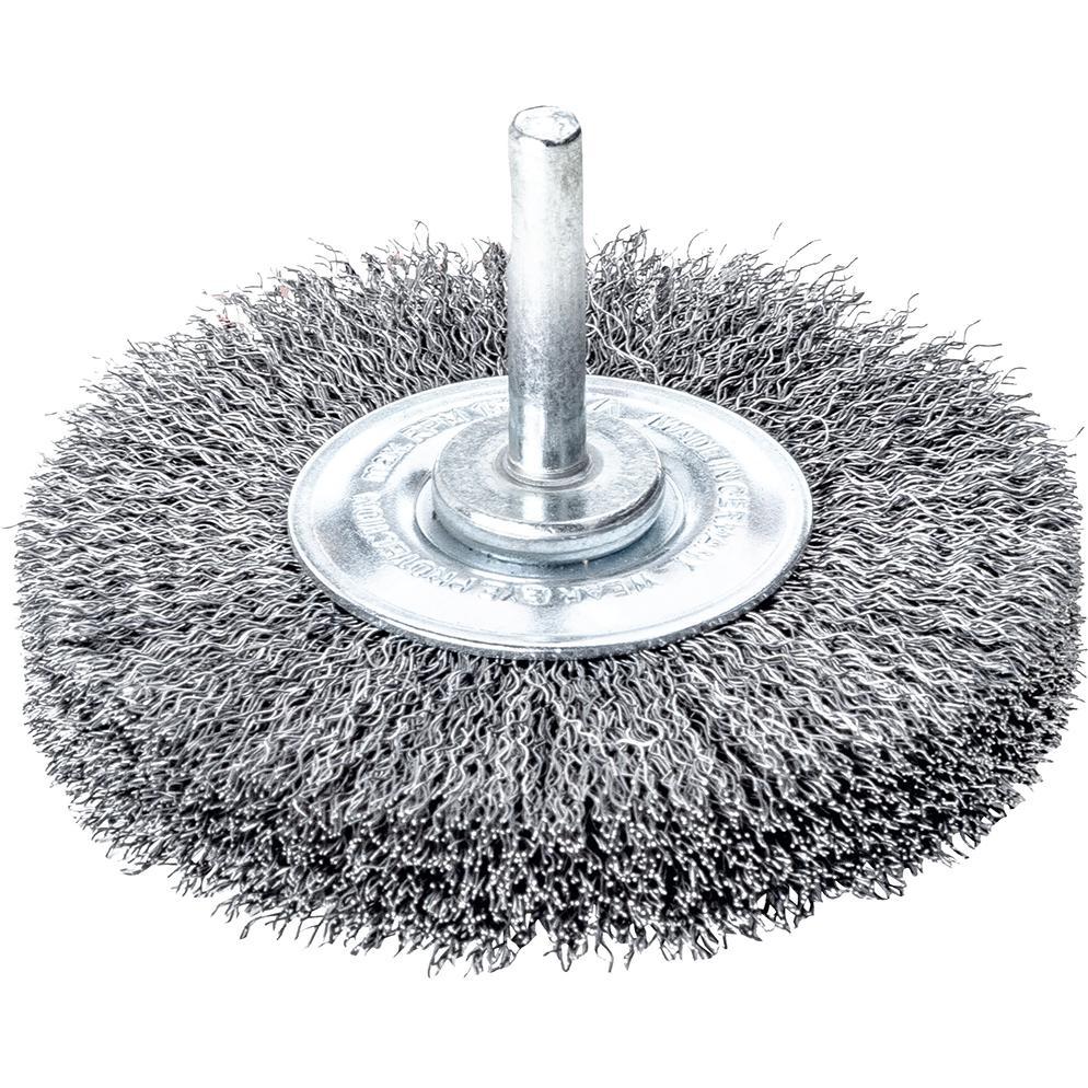 Lessmann, Schleifmittel, Rundbürste Ø 60 mm Schaft 6 mm Drahtstärke 0,3 mm Stahl 18 mm 15000 min-¹